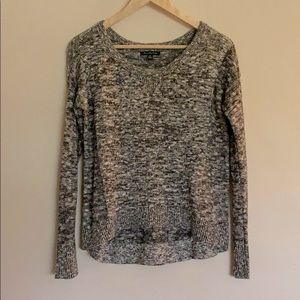 Marled black sweater